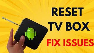 Factory reset a frozen Android TV Box and Boot loop fix #androidbox
