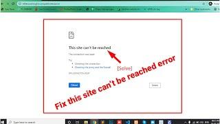 Fix this site can't be reached || this site can’t be reached WordPress