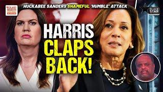 VP Kamala Harris CLAPS BACK At Sarah Huckabee Sanders' Jab About Her Lack Of Biological Children