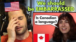 American Reacts to Americans FAILING Basic Questions About Canada