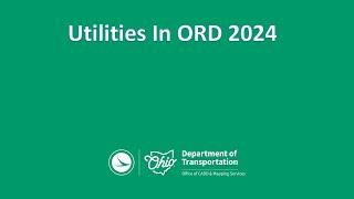 Utilities in ORD 2024