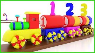 123 Train Numbers | Number Song | Number Names | 1 to 10 | Counting for Kids | Learn to Count Video