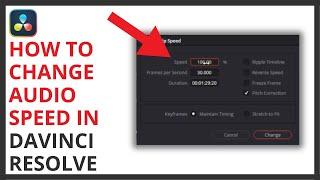How to Change Audio Speed in Davinci Resolve