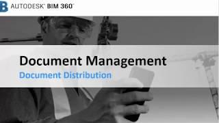 BIM 360 Document Distribution