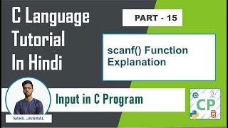 Input in C Program  | C Tutorial for Beginners | C Programming |  Coders Point | Part 15
