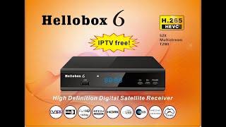 Hellobox 6  Unboxing video.....H265 Multistream SCAM+ BISS autoroll
