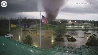 Watch: American flag still standing after tornado