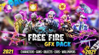 Mega Free Fire Thumbnail Pack | Latest Free Fire GFX Pack 2021