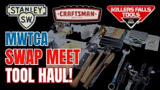 Swap meet tool haul from the 2023 MWTCA National Meeting Vintage Stanley Millers Falls Craftsman