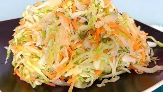  Салат из свежей капусты и моркови, как в столовой