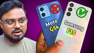 Moto G54 5g Vs Samsung F15 5G Detail Comparison // Don't Buy Wrong Phone 