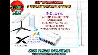 KIT DE FICHAS STARLINK HASTA 500 METROS Y 100 USUARIOS CONCURRENTES