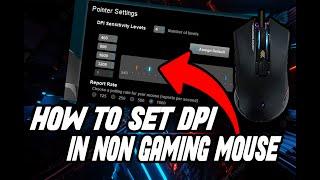 How to set dpi in non gaming mouse  ll METHTHA OFFICLE