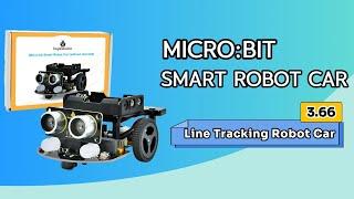 KS4036F Keyestudio Micro:bit Smart Robot Car Project 3.66 Line Tracking Robot Car #robot #microbot