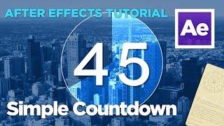 After Effects Tutorial - Simple Countdown