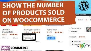 How to Show the Number of Products Sold on WooCommerce Stores using Custom Code in WordPress | Count