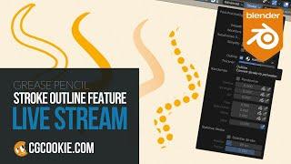 Outlining Grease Pencil Strokes in Blender