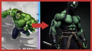 MARVEL & AVENGERS CHARACTERS But MODERN NINJA / SHINOBI VENGERS  All Characters 2024