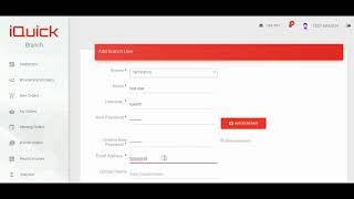 Add a Branch User (iQuick)
