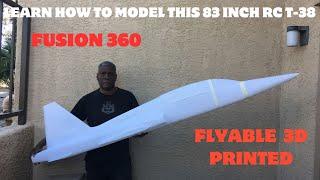 Learn How To Model This T-38 3D Printed Flyable RC Jet