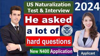 US Citizenship Test and Interview 2024 (English test, Civics Test, New N400 application)