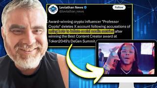 Professor Crypto CAUGHT BUYING VIEWS  (Gets LAUGHED OFF Crypto Twitter)