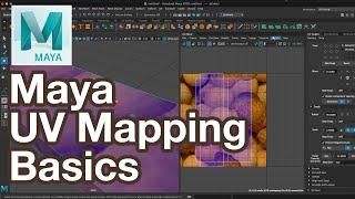 Basic UV Mapping Maya Tutorial with Planar Projections