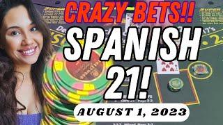 CRAZY BETS!! SPANISH 21!   Gambling @HollywoodCTown  ZOID WAS BACKSEAT GAMBLING → August 1, 2023