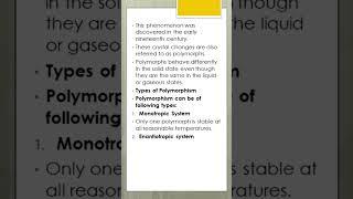 EXPLORING POLYMORPHISM IN CHEMISTRY   A QUICK OVERVIEW #chemistry #polymorphism #polymorph