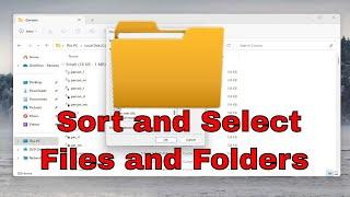 How to Sort and Select Files and Folders Windows 11 [Tutorial]
