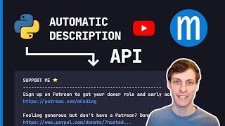 Python + YouTube API | Automating descriptions