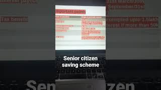 #scss #seniorcitizensavingscheme #seniorcitizens