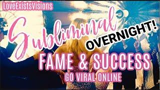 *OVERNIGHT* FAME & FOLLOWERS SUBLIMINAL AND FREQUENCIES! WAKE UP TO MORE FOLLOWS, IG, YOUTUBE,TIKTOK
