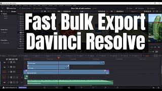 Fast Bulk Exporting with Davinci Resolve