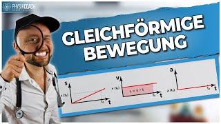  Gleichförmige Bewegung | Physik Grundlagen in nur 464 Sekunden 