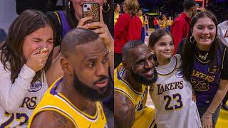 LeBron Shows LOVE to a Young Fan After the Game ️