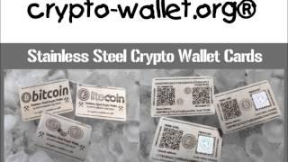 101% Secure way to protect your Bitcoin/Litecoin coins - Stainless Steel Crypto Wallet Card