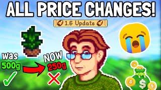 Explaining The New Price Changes For Stardew Valley 1.6!