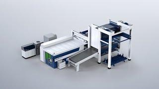 TRUMPF automation: LiftMaster Compact with PartMaster - Loading, unloading and part sorting