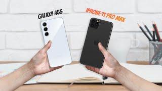 Comparison Samsung Galaxy A55 VS Apple iPhone 11 Pro Max