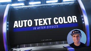 Automatic Text Color Adjustment in After Effects