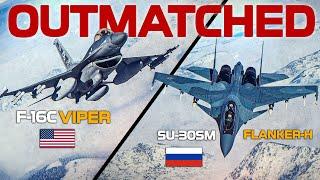 Supremely Outmatched | F-16C Viper Vs SU-30SM Flanker-H | Digital Combat Simulator | DCS |