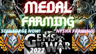 Gems of War Fastest Difficulty 12 token farming team 2022 | Euryali Team back on meta to farm nyshas