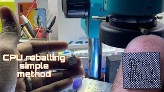 CPU Reballing simple method | M tech videos