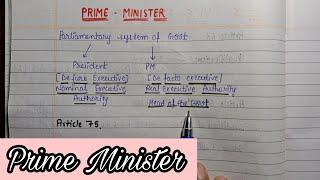 Prime Minister || lec.36 || Handwritten notes || Indian Polity || An aspirant !