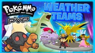 MY CHANDELURE GALLADE TEAM Gets To Battle All The Weather Teams! PokeMMO PvP Battles