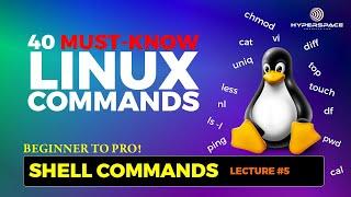 40 MUST-KNOW LINUX COMMANDS! UNIX SHELL SCRIPTING - Beginner to Pro!