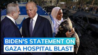 Joe Biden Says Gaza Hospital Explosion Not Caused By Israel