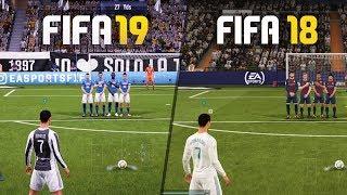 FIFA 19 vs FIFA 18 GAMEPLAY COMPARISON!