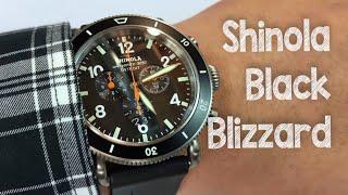 The Black Blizzard titanium watch by Shinola Detroit review (Runwell Sport Chrono style)